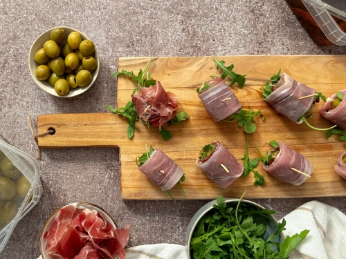 Tapas imprezowe z oliwkami - szybkie koreczki